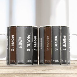 VHS Halloween Classic Editable Movie Titles Kaffemugg