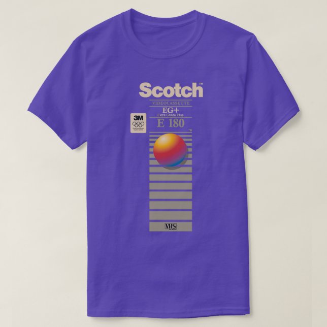 VHS Scotch E180 T Shirt (Design framsida)