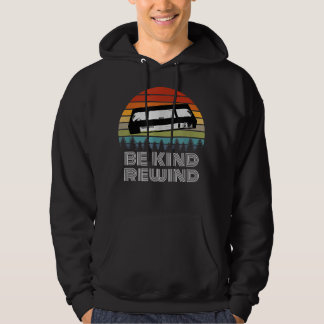 VHS Vintage Retro 80s 90s VCR Be Kind Rewind Hoodie