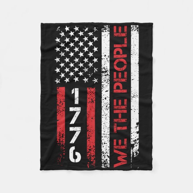 Vi 1776 Independence day, USA:s patrioter Fleecefilt (Framsidan)