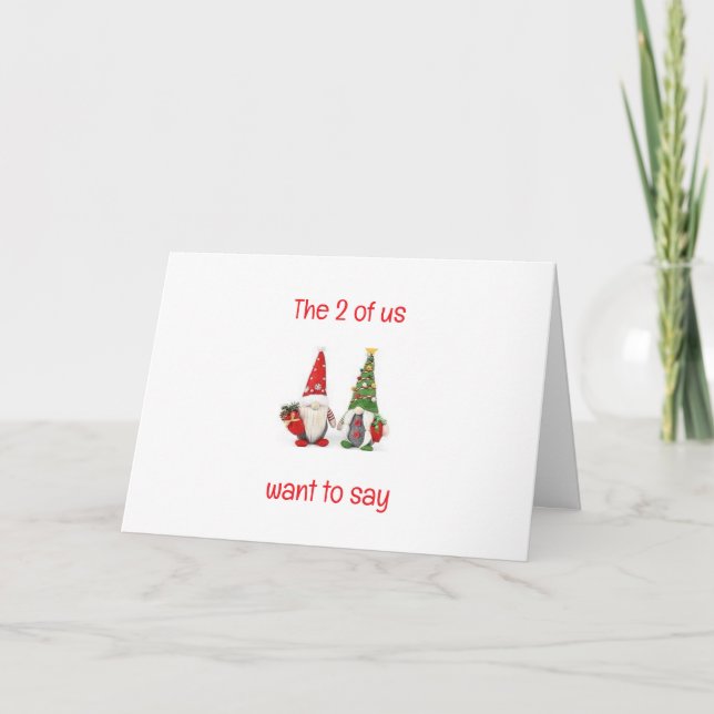 VI 2 VILL SÄGA GOD JUL HELGKORT (Framsida)