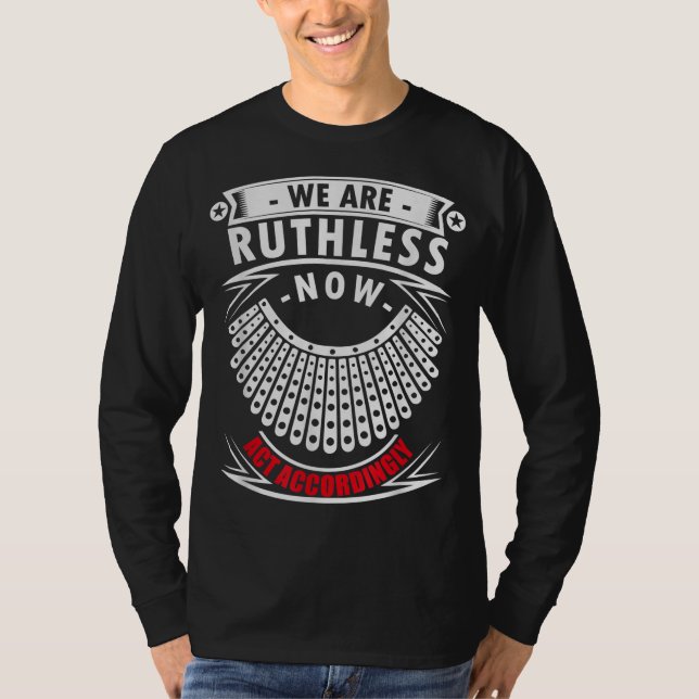 Vi agerar nu hänsynslöst t shirt (Framsida)