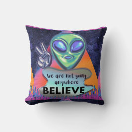 Vi åker ingenstans, tro det  kudde