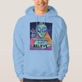 Vi åker inte någonstans tro hoodie
