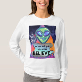 Vi åker inte någonstans tro t shirt