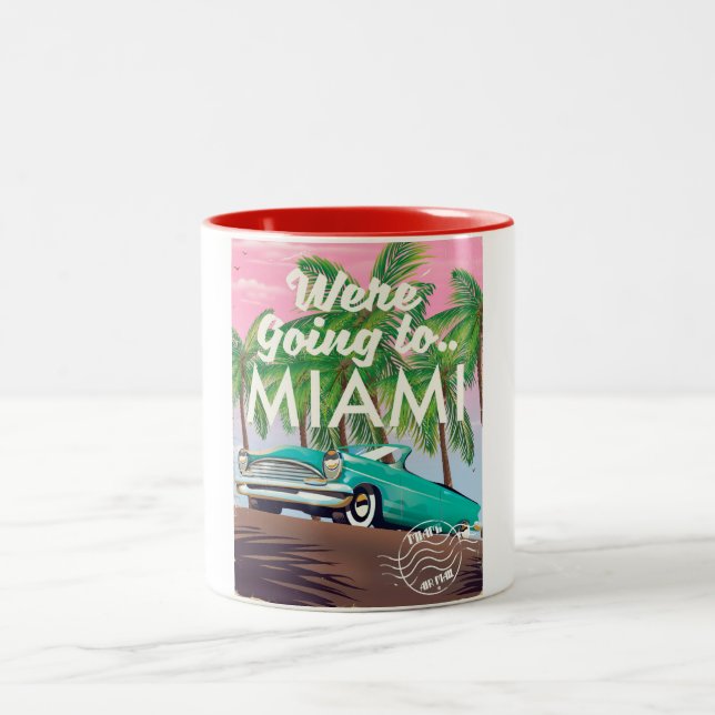 Vi åker till Miami Två-Tonad Mugg (Center)
