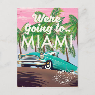 Vi åker till Miami Vykort