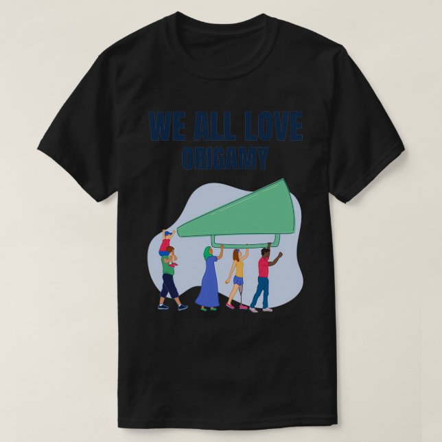Vi alla Kärlek Origami T Shirt (Design framsida)