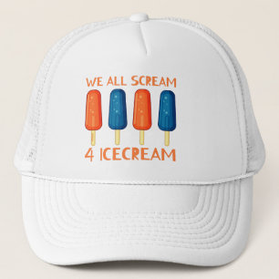 VI ALLA SKREAM FÖR GLASS lustig sommar Keps