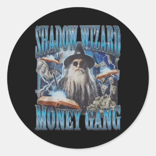 Vi älskar att kasta trollformler Shadow Wizard Gan Runt Klistermärke