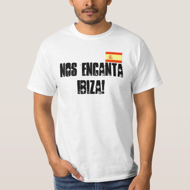 Vi älskar den Ibiza utslagsplatsen Tee Shirt (Framsida)