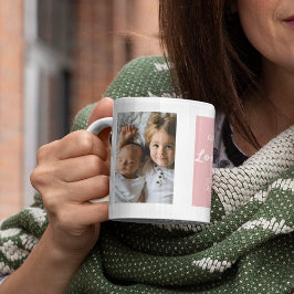 Vi älskar dig | 2 Fotokollage | Kaffe kopp