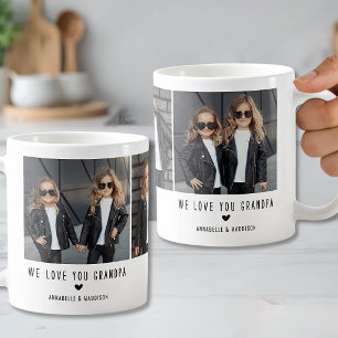 Vi älskar dig 3 Foto Collage Kaffemugg