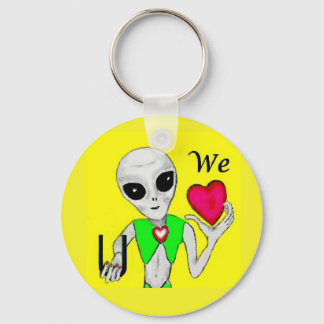 Vi älskar dig - Alien Nyckelring