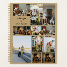 Vi älskar dig anpassad familjefoto collage