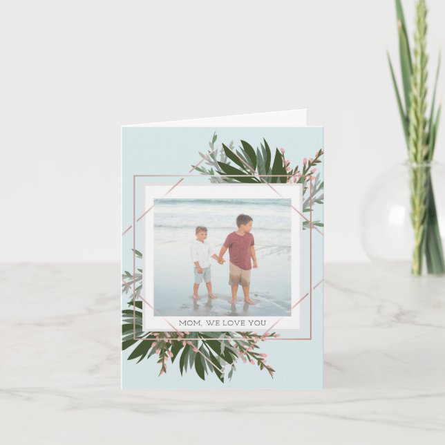 Vi älskar dig fotoet för mors helgkort (Framsida)