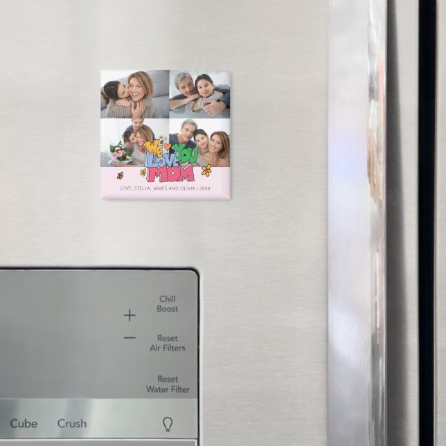 Vi älskar dig mamma 4 bilder magnet (In Situ (Fridge))