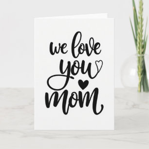Vi älskar dig Mamma bäst vykort