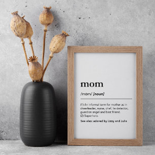 Vi älskar dig mamma definition poster Mors dag pre