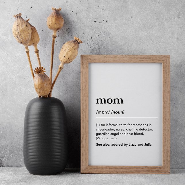 Vi älskar dig mamma definition poster Mors dag pre (Skapare uppladdad)