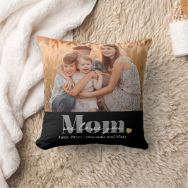 Vi älskar dig mamma foto present kudde