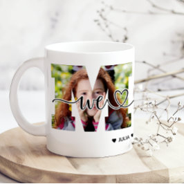 Vi älskar dig mamma lägg till foto och namn kaffemugg
