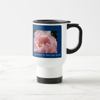 vi älskar dig mamma Rosa Rosa Blomma Kaffemuggar
