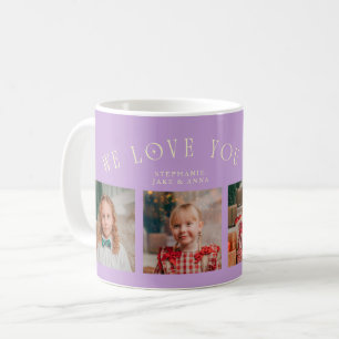 Vi älskar dig Mormor 4-Foto Wisteria Kaffemugg