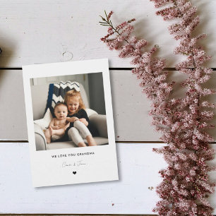 Vi älskar dig Mormor Fotokort från barnbarnen Inbjudningar