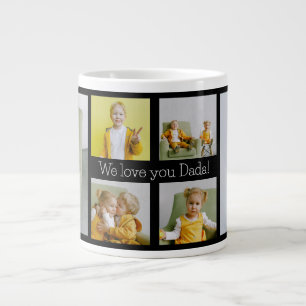Vi älskar dig Pappa 6 Foto Jumbo Mugg