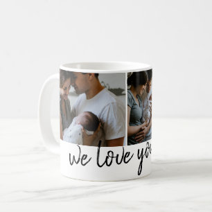 vi älskar dig pappa modernt foto Fars dag Kaffemugg