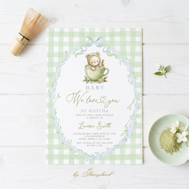 Vi älskar dig så Matcha Baby Shower Inbjudningar (Skapare uppladdad)