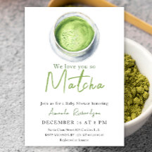 Vi älskar dig så Matcha Baby Shower
