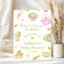 Vi älskar dig så mycket Matcha Babyflicka Shower V