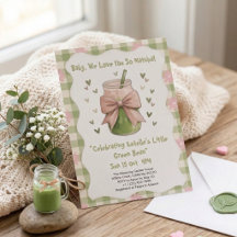 Vi älskar dig så mycket Matcha flicka baby shower