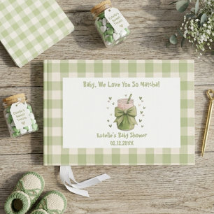 Vi älskar dig så mycket Matcha Sage Matcha Bow Gästböcker