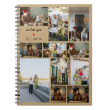 Vi älskar er anpassad familjefoto collage