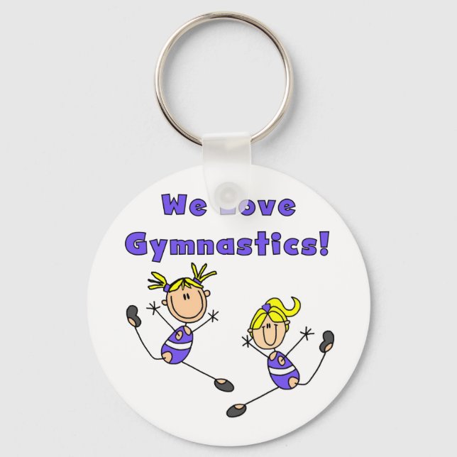 Vi älskar gymnastik nyckelring (Framsida)