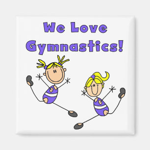 Vi älskar gymnastikTshirts och gåvor Magnet