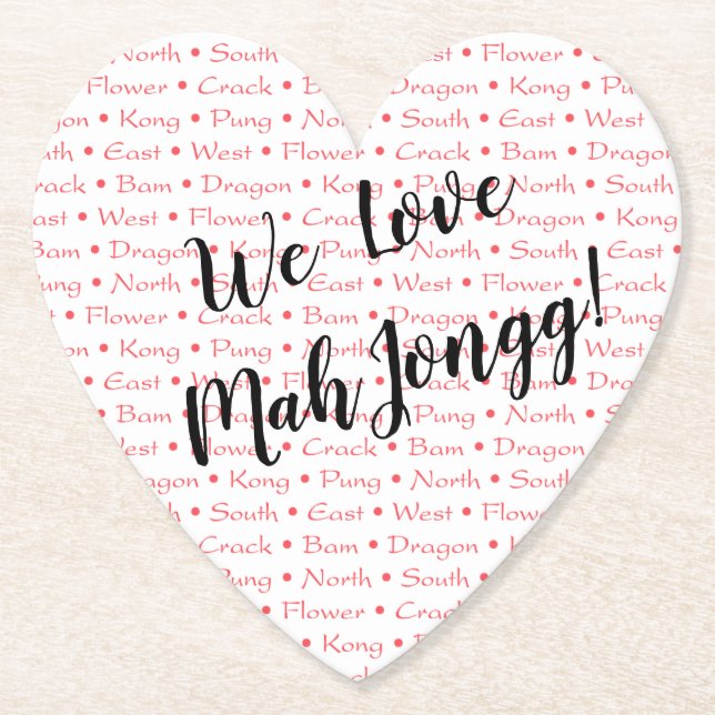 Vi älskar kustfartyget för Mah Jongg Underlägg Papper (Framsida)