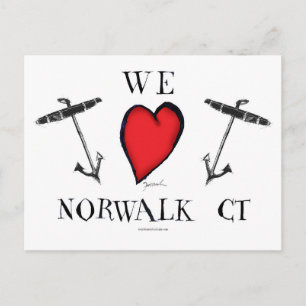 vi älskar norwalk connecticut vykort