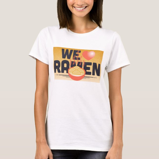 vi älskar ramen tee (Framsida)