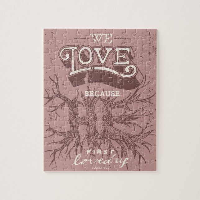 Vi älskar (rosor) pussel (Vertikal)