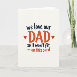 Vi älskar vår pappa Grafik Kort