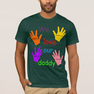 Vi älskar vår T-tröja för pappan (åtskilliga Tee Shirt