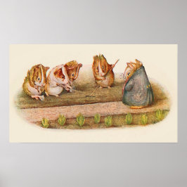 Vi älskar våra små marsvin i trädgården poster