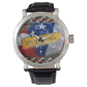 Vi Amerikanska Flagga Armbandsur