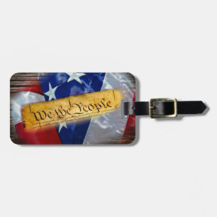 Vi Amerikanska Flagga Bagagebricka