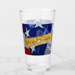 Vi Amerikanska Flagga Glaskopp