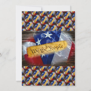 Vi Amerikanska Flagga Inbjudningar